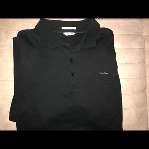 Men’s black polo